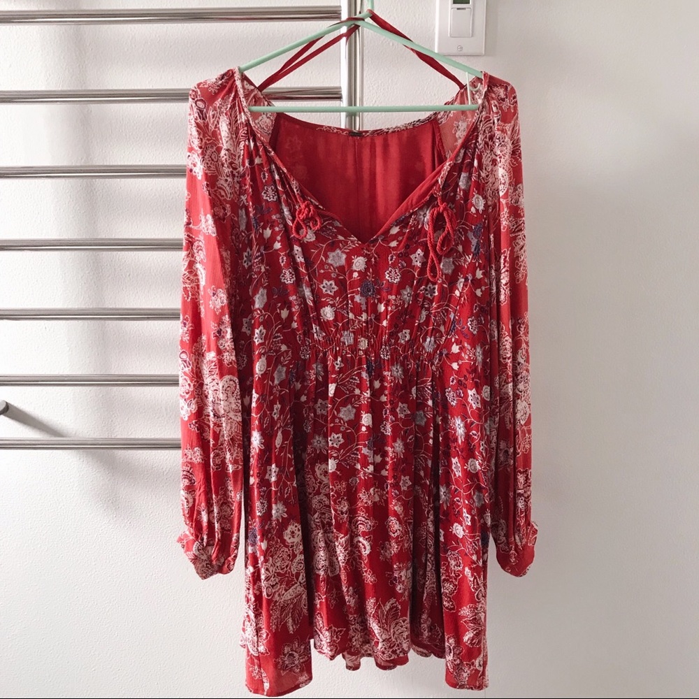 Free People Floral Pattern Dress